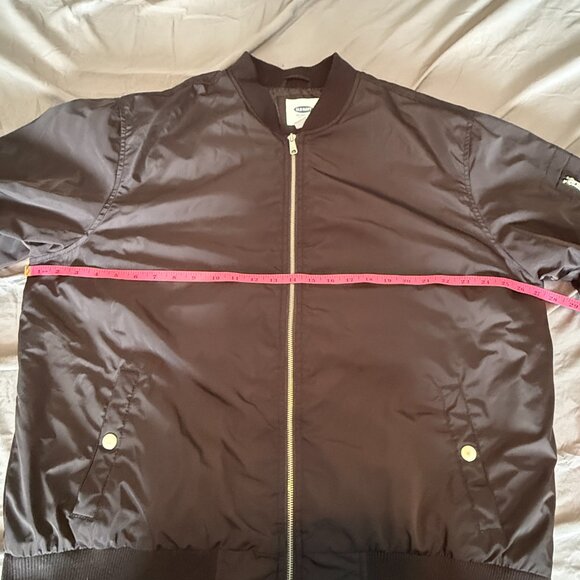 Old Navy XXL Men's Black Water-Resistant Bomber Full Zip-up Jacket - Picture 11 of 16
